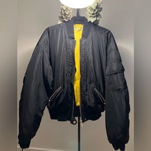 Versace Jean Puffed Bomber Jacket, worn but in good condition.